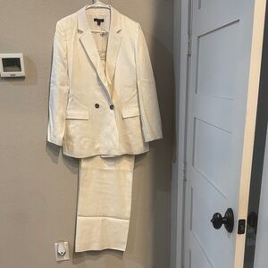 Ann Taylor Cream Suit Set